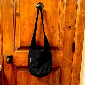 The Sak Black Crochet Bag